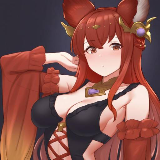 Illustration of Anthuria, granblue fantasy in the style of Tomajiyama