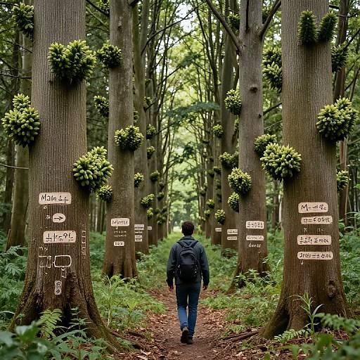 Fractal Forest of Mathematical Wonders