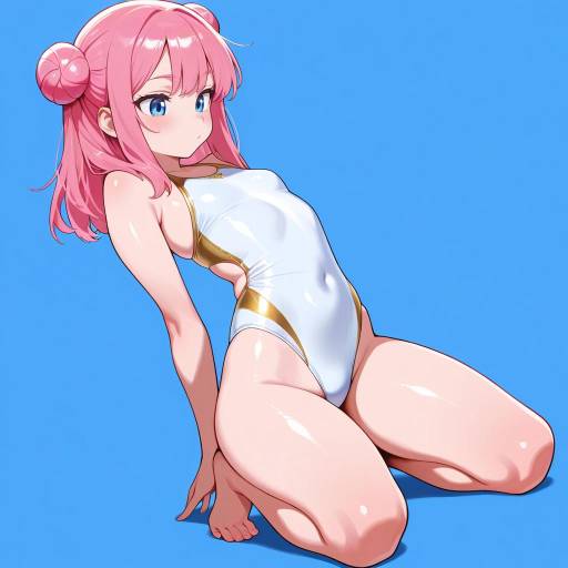 Petite Woman in Swimsuit with Attitude Petite Woman in Swimsuit with Attitude