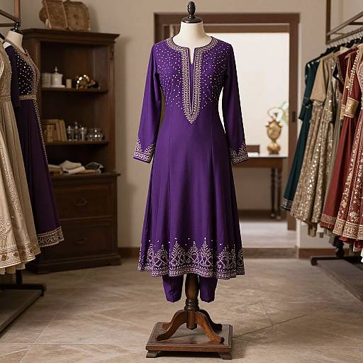 Elegant Royal Purple Jodhpuri Suit