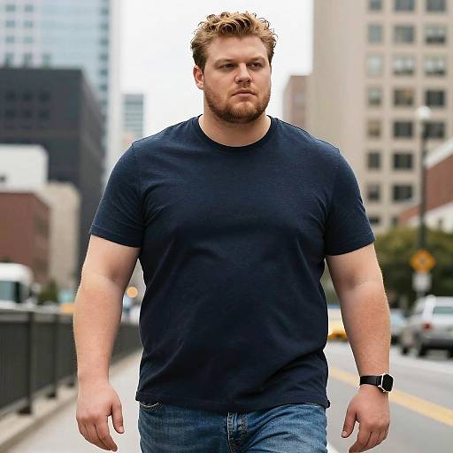 Plus-Size Model Urban Casual Portrait