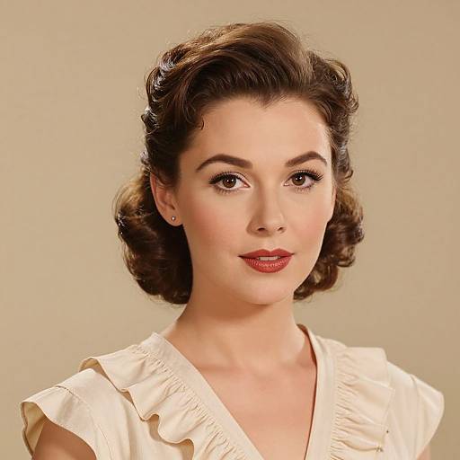 Vintage 1950s Woman Portrait