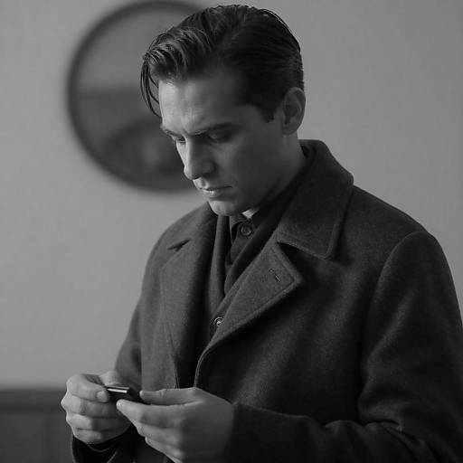 Mysterious Man in Dark Coat