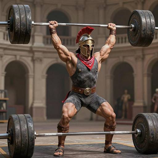 Mighty Centaur Deadlifting in Coliseum