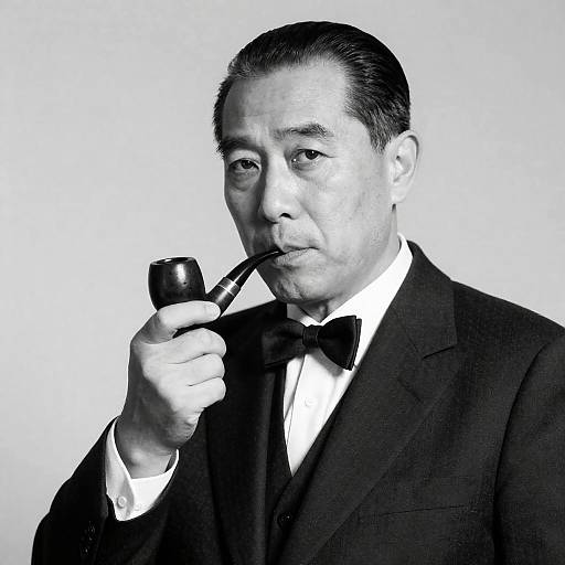 Serious Middle-Aged Man in Classic Attire