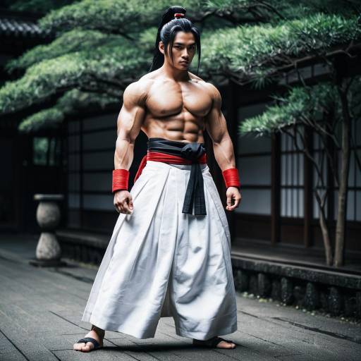 Dynamic Haohmaru Cosplay Character Design