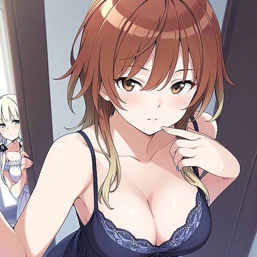 Illustration of Aketa mikoto, idolmaster in the style of Kanzaki hiro