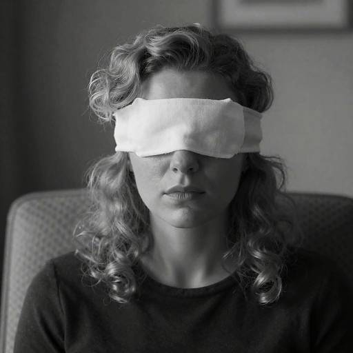 Intense Black-and-White Portrait of Woman