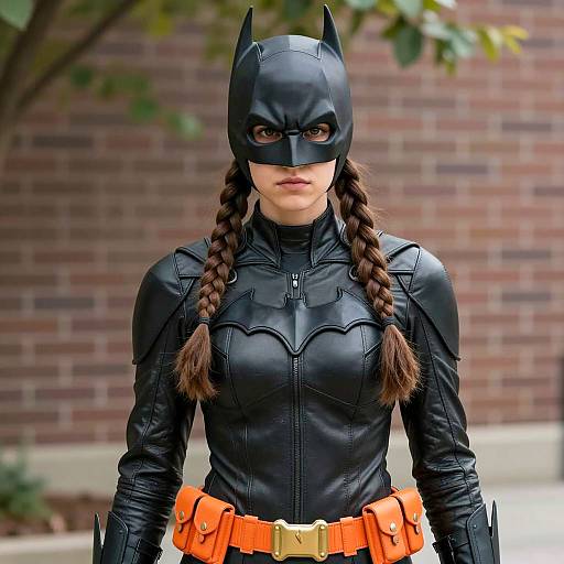 Teen Batgirl in Iconic Costume Shot
