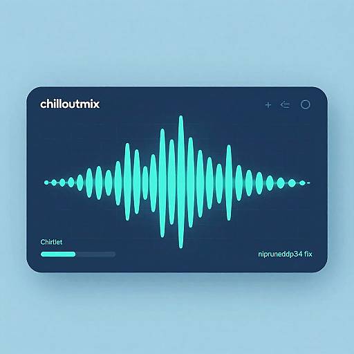 Minimalist Chilloutmix Soundwave Interface