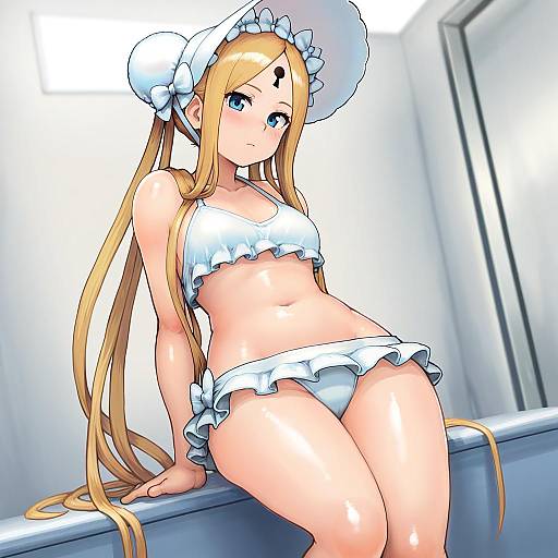 Illustration of Abigail williams (swimsuit foreigner) (fate), fate (series) in the style of Chanta (ayatakaoisii)