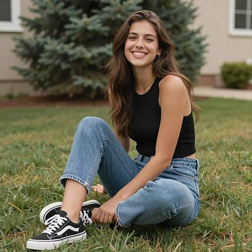 Young Woman Relaxing Outdoors