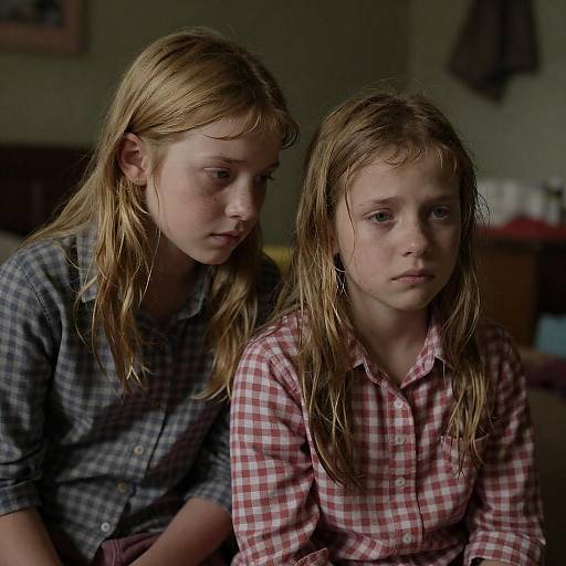 Emotional Portrait of Two Girls