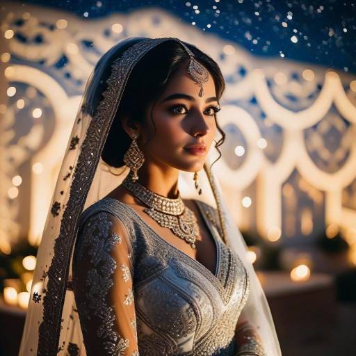 Elegant South Asian Bride in Traditional Attire