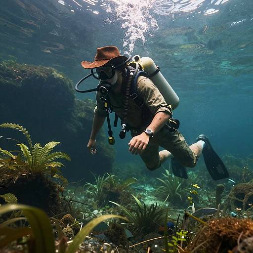 Cowboy Underwater Dive in RDR2