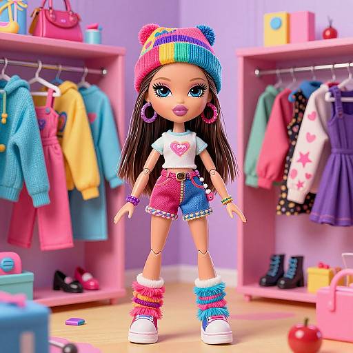 Metaverse Bratz Doll Virtual Dressing Room