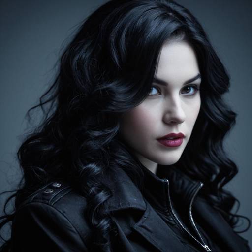 Gothic Woman with Intense Expression