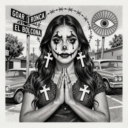 Tear-Streaked Mujer in Chicano Art