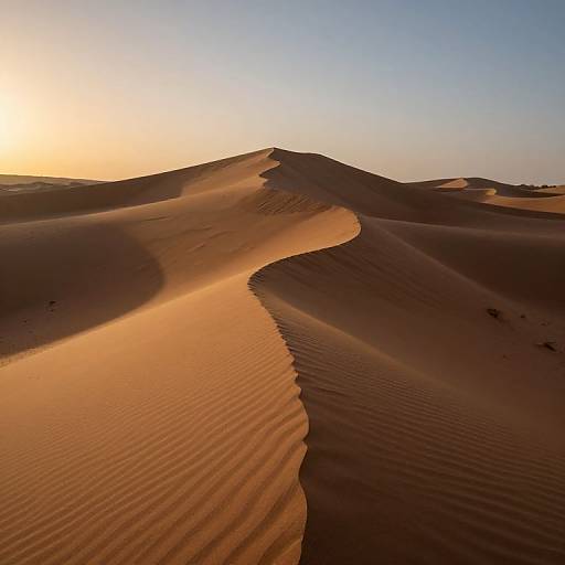 Reverse Desert Dunes at Twilight