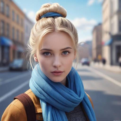 Blonde Girl in Urban Setting
