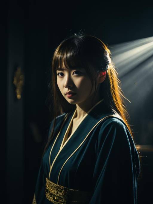 Woman in Hiyori Komurasaki Cosplay Costume