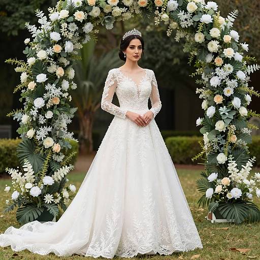 Semi-Formal Woman in Wedding Dress