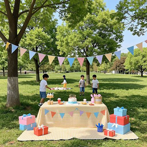 Joyful Outdoor Birthday Picnic Celebration