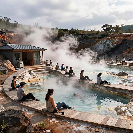 Subterranean Geothermal Caldera Wellness Terrace Sanctuary