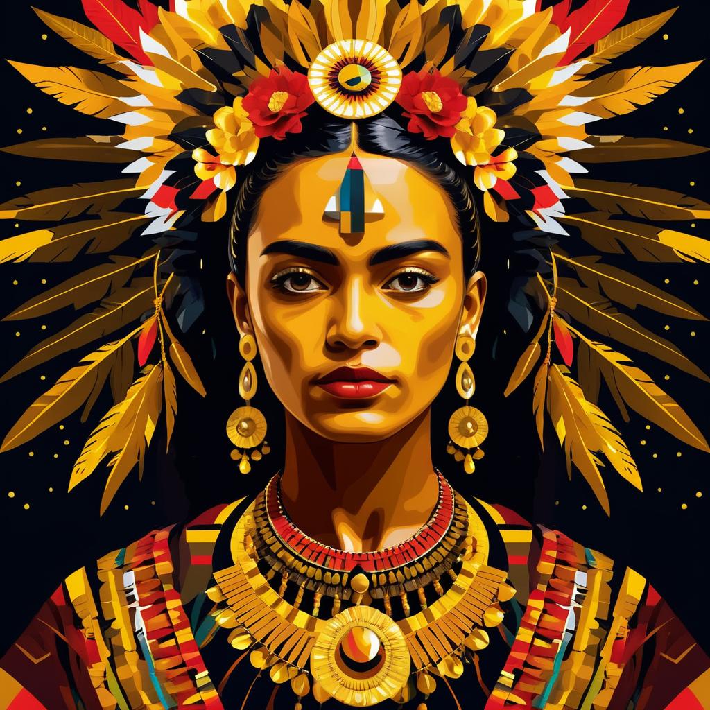 Indigenous Pride: Frida Kahlo Inspired Art