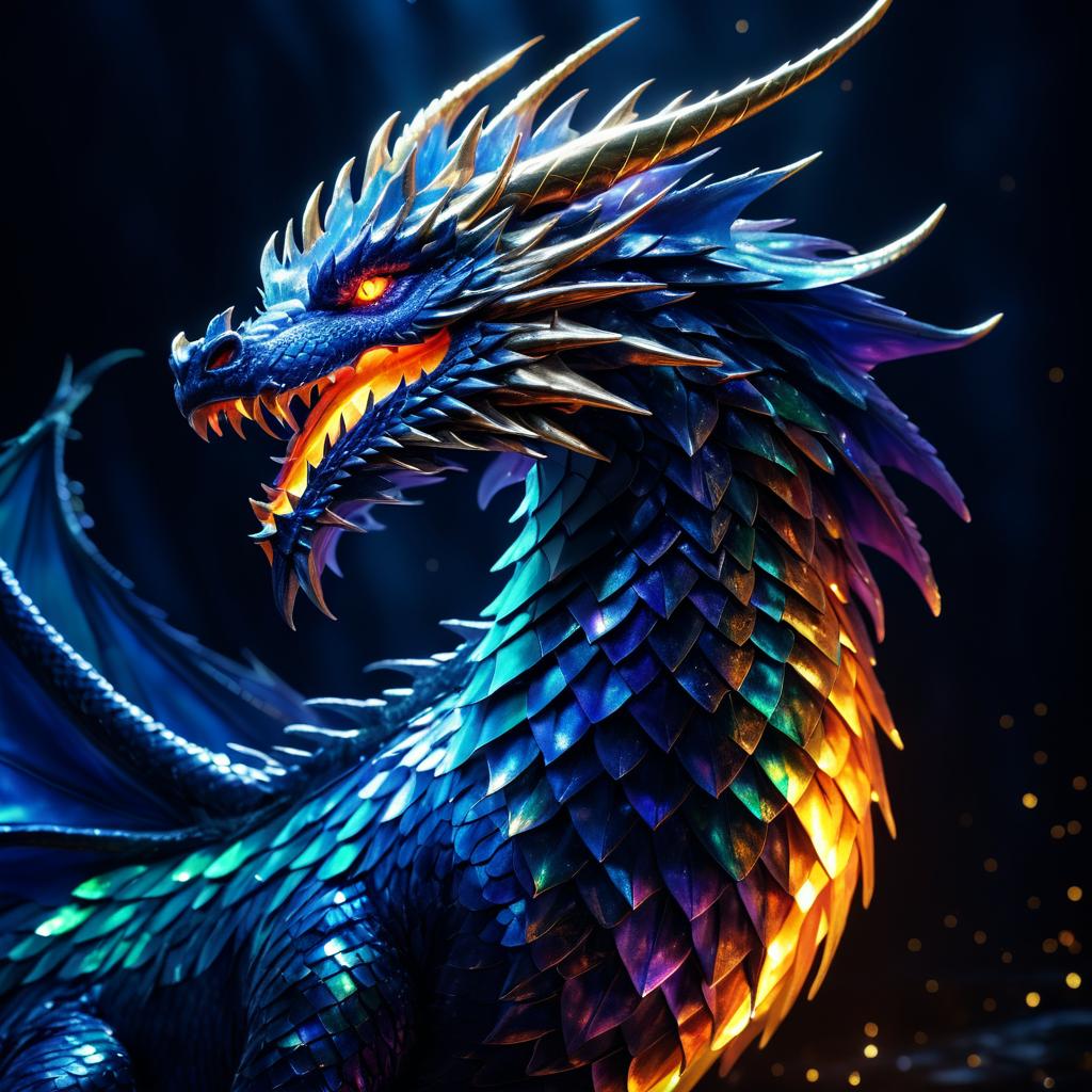 Dramatic Fantasy Dragon Painting in 8K