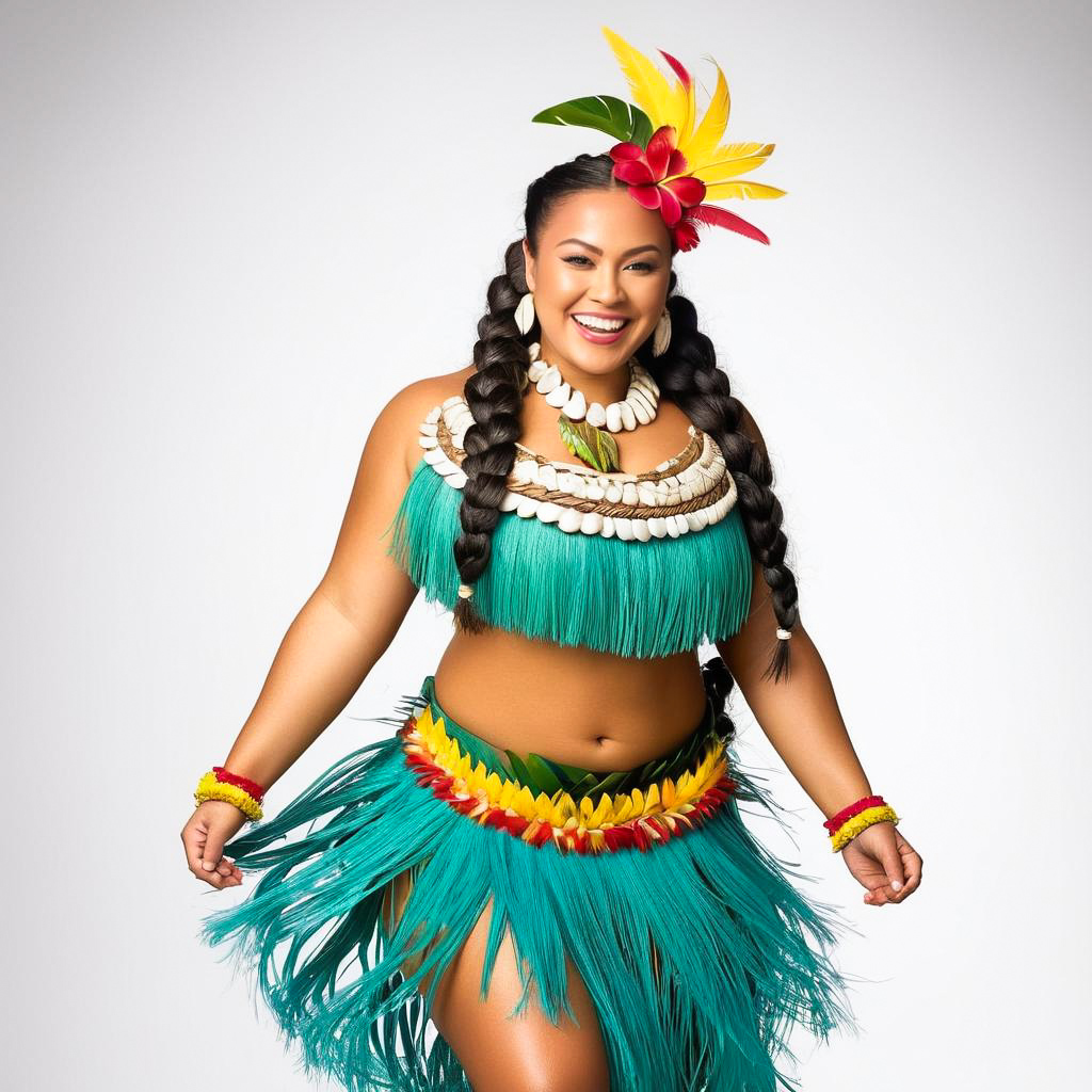 Vibrant Cook Islands Dancer Portrait