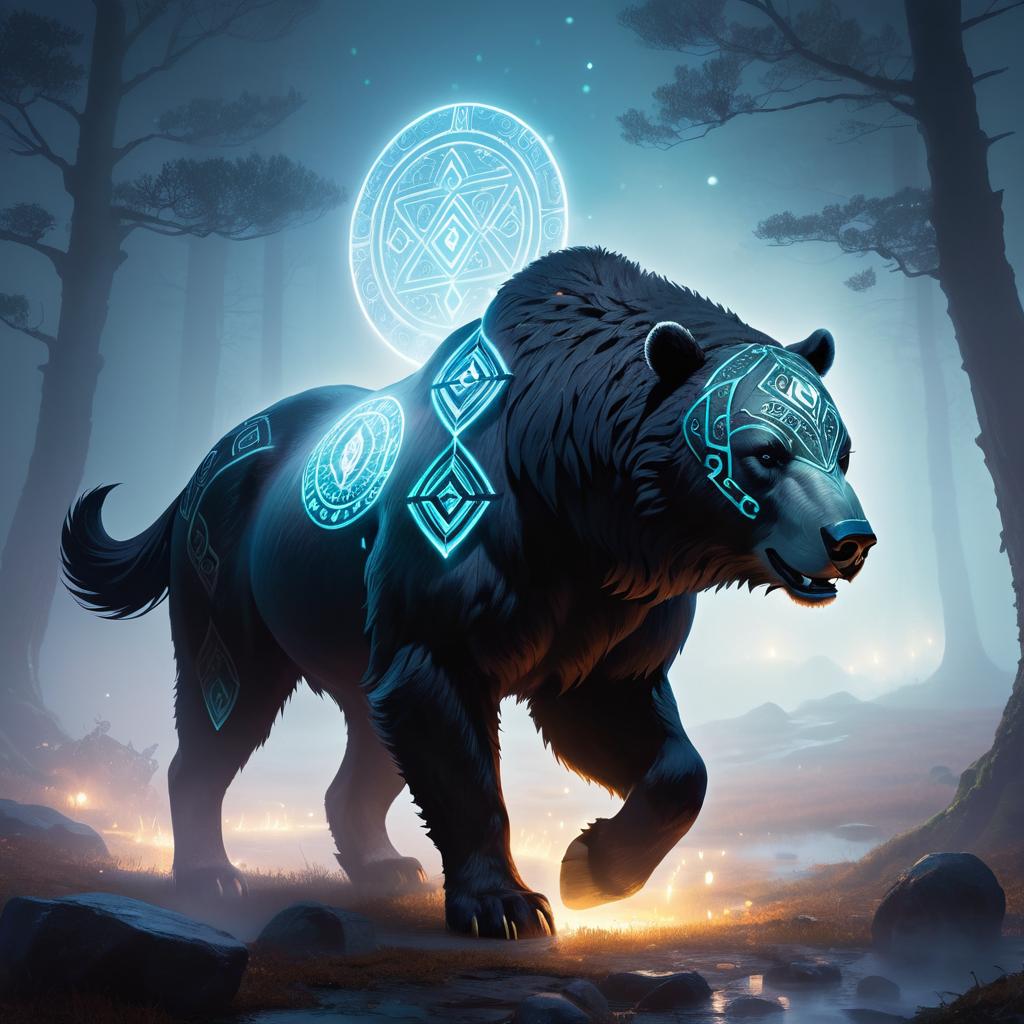 Mystical Centaur-Bear in Cursed Battlefield