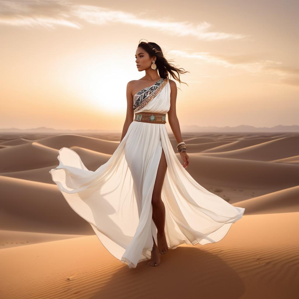 Tribal Elegance in a Desert Dawn