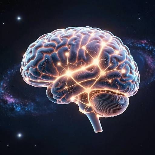 Glowing Neural Network Cosmic Art