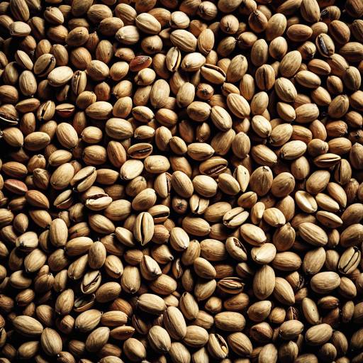 Macro Close-Up of Pine Nuts Texture