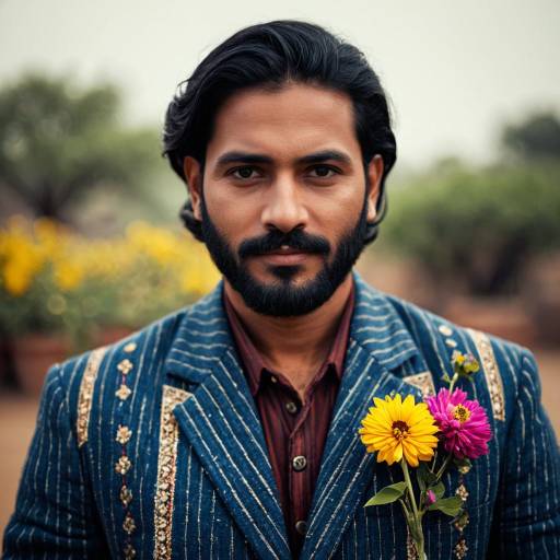 Elegant Rajasthani Suit Portrait of a Man