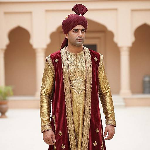 Man in Traditional Indian Attire