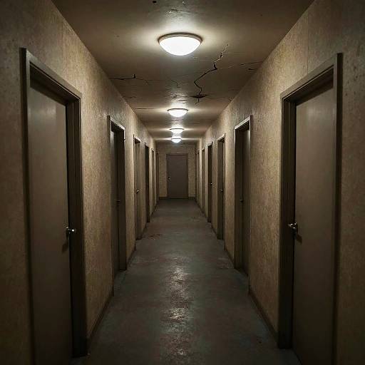 First-Person View of Endless Backrooms