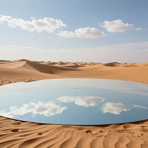 Mirrored Desert of Shifting Imagination