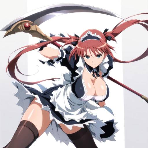 Illustration of Airi (queen's blade), queen's blade in the style of Tengu (tetuo kun)