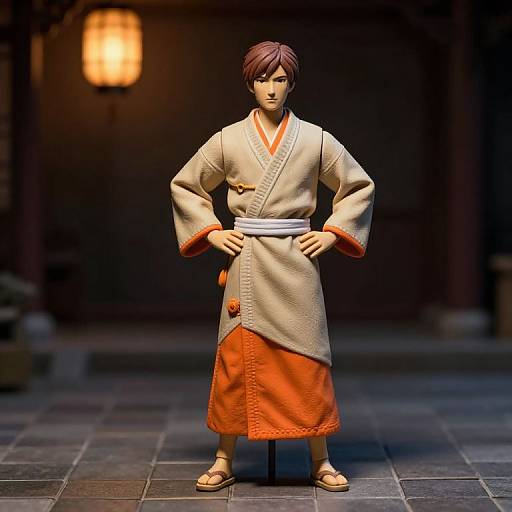 Confident Mannequin in Vibrant Robe