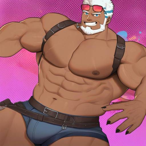 Illustration of Aegir (housamo), tokyo afterschool summoners in the style of Blue borscht