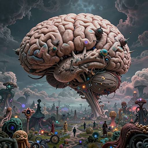 Psychedelic Chaotic Brainscape