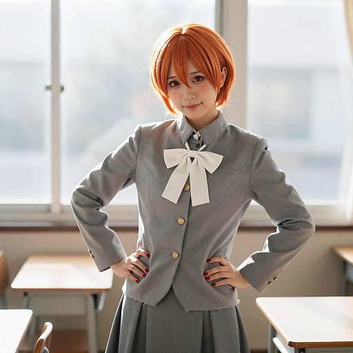 Nostalgic Sunlit Classroom Cowboy Portrait