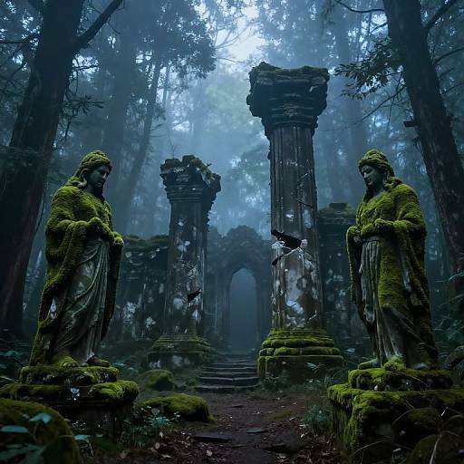 Enchanted Forest Dark Ruins