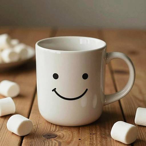 Realistic Anthropomorphic Mug Scene