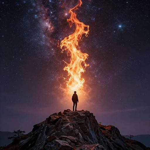 Celestial Beacon atop Rocky Peak