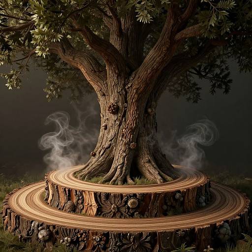 Mystical Ancient Tree in 3D