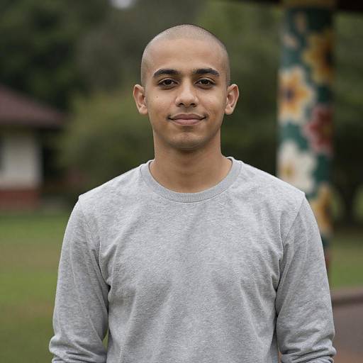Soft Portrait of Young Man Outdoors