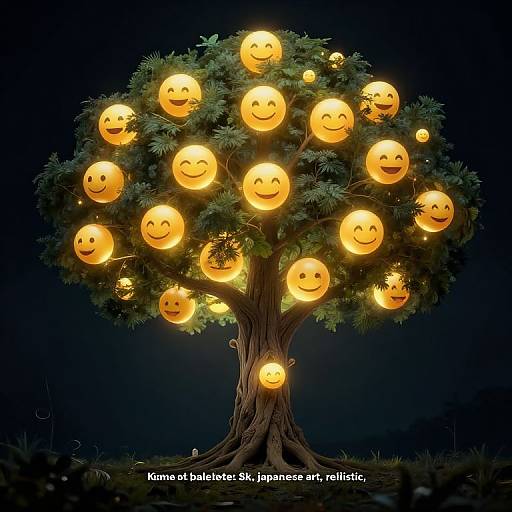Kawaii Emojis Tree of Life